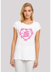 F4NT4STIC Damen T-Shirt "Unabhängige Frau Not Your Babe Frauentag", weiß, casual, Gr. XXL, Obermaterial: 100% Baumwolle, Shirts, Premium Qualität