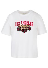 MISS TEE Herren T-Shirt "Miss Tee Damen LA Dogs Tee", weiß, casual, Gr. M, bedruckt, 100% Baumwolle, Shirts