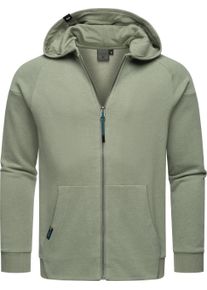 Ragwear Herren Kapuzensweatjacke "Zenway", grün, Basic, Gr. M, Sweatware, Obermaterial: 70% Baumwolle, 30% Polyester, Sweatjacken, Herren Basic