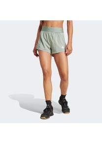 Damen Shorts "HYGLM WVN SHO", grün, sportlich, Gr. XXL, adidas Performance, Obermaterial: 100% Polyester, Hosen