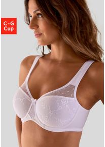Nuance Damen Minimizer-BH, Gr. 80, weiß, Microtouch, Obermaterial: 79% Polyamid, 15% Polyester, 6% Elasthan, feminin, BHs, mit Bügel, gemoldet mit