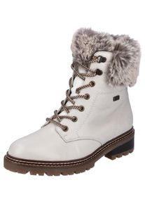 Remonte Damen Winterboots "ELLE-Collection", Gr. 39, weiß, Leder, Textil, casual, Schuhe, mit Kontrastnaht
