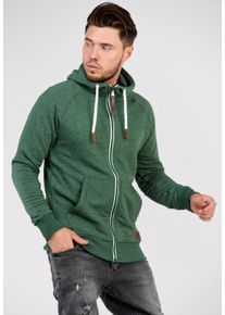 behype Herren Kapuzensweatshirt "SWANTON", grün, casual, Gr. XL, meliert, unifarben, 70% Baumwolle, 30% Polyester, Sweatshirts, mit praktischer Kapuze