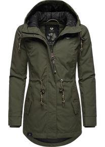 Ragwear Damen Winterjacke "Monadis Black Label", grün, modisch, Gr. M, Außenmaterial: 65% Polyester, 35% Baumwolle, Innenfutter: 100% Polyester,