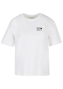 MISS TEE Herren T-Shirt "Miss Tee Damen Wine Not Tee", weiß, casual, Gr. XS, bedruckt, 100% Baumwolle, Shirts