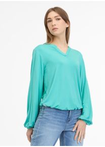 Ragwear Damen Blusenshirt "SANTICA"lagoon grün, casual, Gr. XXL, unifarben, Jersey, Obermaterial: 95% Viskose, 5% Elasthan, Shirts, mit schmalem
