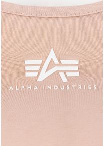 Damen Muscleshirt "Alpha Industries Women - Tanks Basic Crop-Top SL Women", orange, Gr. L, Alpha Industries, Obermaterial: 95% Baumwolle, 5% Elastan,