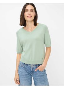 Brax Damen Strickpullover "Style LESLEY", grün, Gr. 36, 86% Viskose, 14% Polyester, Pullover