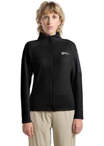 Jack Wolfskin Damen Fleecejacke "PRELIGHT FZ W", schwarz, Gr. S, Oberstoff: 92% POLYESTER, 8% ELASTHAN; Kontrastmaterial 1: 100% POLYESTER ; Futter