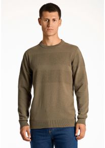 LINDBERGH Herren Strickpullover "LINDBERGH Strickpullover", grün, Gr. XXL, Oberstoff: 100% Baumwolle, Pullover