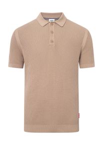 JOOP! JOOP JEANS Herren Poloshirt "Vicono", braun, casual, Gr. XXXL, unifarben, Strick, Obermaterial: 100% Baumwolle, Shirts, in Strickoptik
