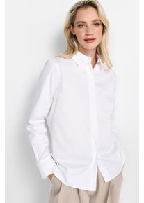 RICHROYAL Damen Klassische Bluse, weiß, casual, Gr. 40, Web, Obermaterial: 100% Baumwolle, Blusen, Mit Markenlabel am Rücken
