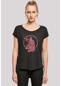 F4NT4STIC Damen T-Shirt "Elton John Rocketman", schwarz, casual, Gr. S, Obermaterial: 100% Baumwolle, Shirts, Premium Qualität