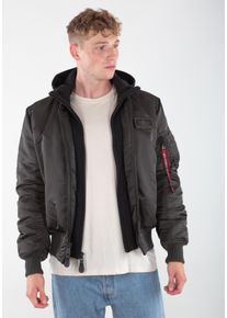 Herren Bomberjacke "Alpha Industries Men - Bomber Jackets MA-1 D-Tec", schwarz, Gr. 4XL, Alpha Industries, Obermaterial: 100% Nylon, Futter: 100%