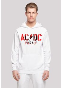 F4NT4STIC Herren Kapuzenpullover "ACDC Rock Band PWRUP Photo Logo", weiß, casual, Gr. 4XL, Obermaterial: 50% Baumwolle, 50% Polyester, Pullover, Print