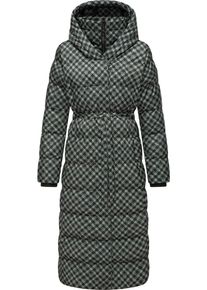 Ragwear Damen Steppmantel "Niara Long Print", grün, modisch, Gr. XL, Außenmaterial: 100% Polyester, Innenfutter: 100% Polyester, Wattierung: 100%