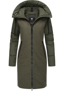 Ragwear Damen Wintermantel "Jumana", grün, modisch, Gr. M, Obermaterial: 100% Polyester, Futter: 100% Polyester, Wattierung: 100% Polyester, Mäntel,