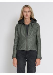 Mustang Damen Lederjacke "31022244", grün, Gr. L, Obermaterial: 100% Lammleder / Innenfutter: 100% Baumwolle / Ärmelfutter: 100% Polyester /