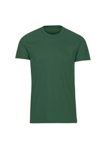 TRIGEMA Damen T-Shirt "TRIGEMA Slim Fit T-Shirt aus DELUXE Baumwolle", grün, Basic, Gr. L, 100% Baumwolle, Shirts