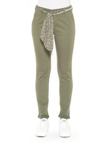Damen 7/8-Hose "DYLI", grün, casual, Gr. 29, Le Temps Des Cerises, 98% Baumwolle, 2% Elasthan, Hosen, mit praktischen Gürtelschlaufen