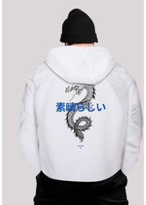 F4NT4STIC Herren Kapuzenpullover "Drache Japan PLUSSIZE", weiß, casual, Gr. 4XL, Obermaterial: 65% Baumwolle, 35% Polyester, Pullover, Premium