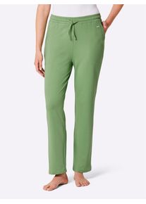 feel good Damen Dehnbund-Hose, Gr. 18, grün, 50% Baumwolle, 50% Polyester, unifarben, Hosen