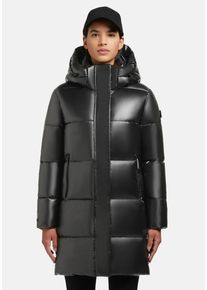 Khujo Damen Steppmantel "Haya Shiny-YM", grau, Basic, Gr. XXL, Obermaterial: 100% Polyester, Beschichtung: 100% Polyurethan, Futter: 100% Nylon,