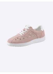 Casual Looks Damen Sneaker, Gr. 39, beige, Veloursleder, sportlich, Schuhe