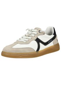 Mustang Shoes Herren Sneaker "Mustang Shoes Sneaker Lederimitat", Gr. 43, weiß, Lederimitat, casual, Schuhe