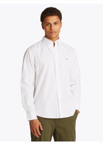 Tommy Hilfiger Herren Langarmhemd "CORE FLEX POPLIN SOLID RF SHIRT", weiß, casual, Gr. XXL, Web, Obermaterial: 100% Baumwolle, Hemden