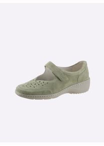 Waldläufer WALDLÄUFER Damen Ballerina, Gr. 6, grün, Nubukleder, sportlich, Schuhe