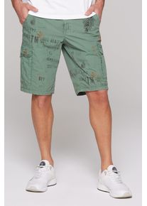 CAMP DAVID Herren Cargoshorts, grün, casual, Gr. XXL, bedruckt, Material: 100% Baumwolle, Hosen, aus Baumwolle