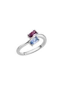 Vivance Damen Fingerring "925/- Sterling Silber rhodiniert Zirkonia und Spinell", 056 (17,8), Silber 925 (Sterlingsilber), weiß, Silber 925