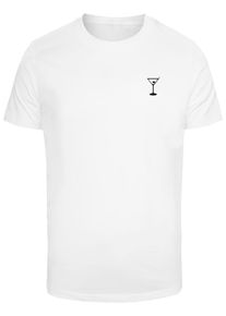 MisterTee Herren T-Shirt "MisterTee Molto Delizioso Tee", weiß, casual, Gr. XL, bedruckt, 100% Baumwolle, Shirts