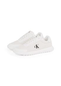 Damen Keilsneaker "3 EVA RUNNER MESH WN", Calvin Klein Jeans, Gr. 37, weiß, Polyester, Lederimitat, sportlich, Schuhe, Freizeitschuh, Halbschuh,