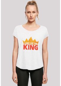 F4NT4STIC Damen T-Shirt "Disney König der Löwen Movie Long Live The King", weiß, casual, Gr. M, Obermaterial: 100% Baumwolle, Shirts, Print