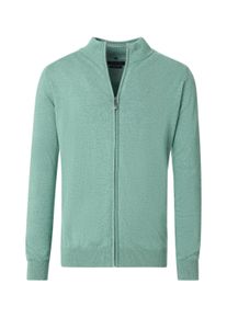 Casamoda Herren Strickjacke "Casamoda Strickjacke uni", grün, Gr. L, 100% Baumwolle, Strickjacken