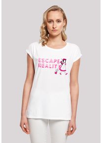 F4NT4STIC Damen T-Shirt "Alice im Wunderland Escape Reality", weiß, casual, Gr. XXXL, Obermaterial: 100% Baumwolle, Shirts, Retro, Heroes of