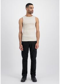 Herren Muskelshirt "Alpha Industries Men - Tanks X-Fit Rib Tank", weiß, Gr. XXXL, Alpha Industries, Obermaterial: 50% Baumwolle, 50% Polyester, Shirts