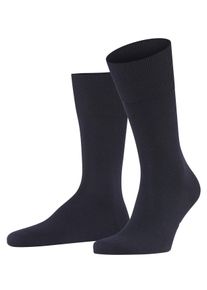 Falke Herren Socken "Airport", Gr. 47, blau, Schurwolle, Baumwolle, Polyamid, Elasthan, unifarben, Socken, klimaregulierend durch Schurwolle,