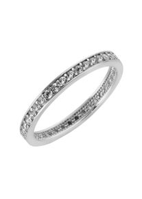Diamonds by Ellen K. Damen Fingerring "Gold 375 Zirkonia weiß", 058 (18,5), Gold, weiß, FASCINATION BY ELLEN K., Gold, Fingerringe