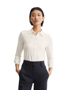 Marc O'Polo MARC O'POLO Damen Blusenshirt "aus LENZING ECOVERO ", weiß, casual, Gr. XXL, unifarben, Obermaterial: 94% Viskose, 6% Elasthan, Shirts