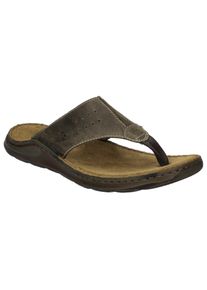 Josef Seibel Herren Zehentrenner "Maverick 05", Gr. 40, grün, Leder, casual, Schuhe, Sommerschuh, Pantolette, Sandale in Weite G (weit)