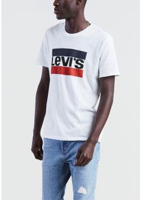 Levi's LEVI'S Herren T-Shirt, weiß, casual, Gr. XXL, unifarben, bedruckt, Jersey, Obermaterial: 100% Baumwolle, Shirts, mit großem Logoprint