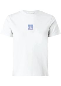 Damen Kurzarmshirt "SS CLASSIC FIT TEE", weiß, feminin, Gr. XXL, Calvin Klein Jeans, unifarben, Single Jersey, Obermaterial: 100% Baumwolle, Shirts,