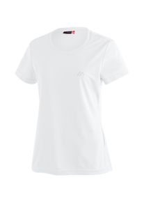 Maier Sports Damen Funktionsshirt "Waltraud", weiß, Gr. 52, 100% Polyester, Shirts, Damen T-Shirt, schnelltrocknendes Freizeitshirt, Regular Fit