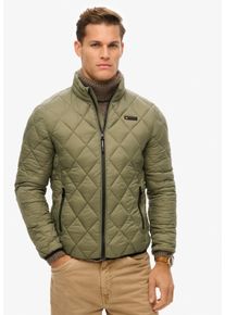 Superdry Herren Steppjacke "DIAMOND QUILT FUJI LITE JKT", grün, modisch, Gr. XXXL, Web, Obermaterial: 100% Nylon, Jacken