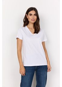 soyaconcept Damen T-Shirt "SC-DERBY 2", weiß, modisch, Gr. XXL, unifarben, Single Jersey, Obermaterial: 100% Baumwolle, Shirts
