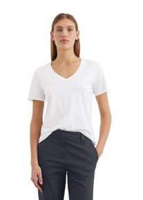 Marc O'Polo MARC O'POLO Damen T-Shirt "aus Organic Cotton", weiß, Basic, Gr. XL, unifarben, Obermaterial: 100% Baumwolle, Shirts