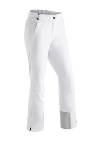 Maier Sports Damen Skihose "Steffi Slim", weiß, Gr. 40, 100% Polyester, Hosen, Damen Schneehose,atmungsaktiv, wind/wasserdicht, Slim Fit
